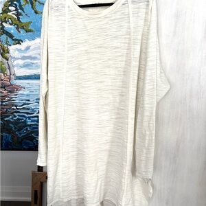 We The Free Cream Long Sleeve Top Tunic Size XL
